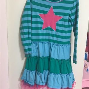 Hanna Andersson dress with tights size 120